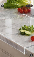 Clear Acrylic Cutting Board with Counter Grip Lip — Large (15" x 11.8")